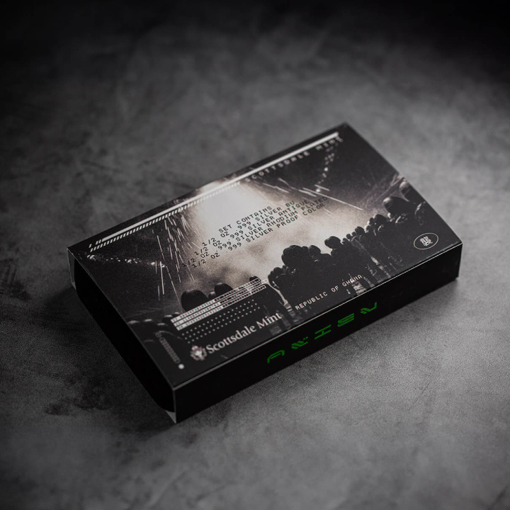 Set Ghana: Alien 4 x 1/2 oncia d'argento 2023