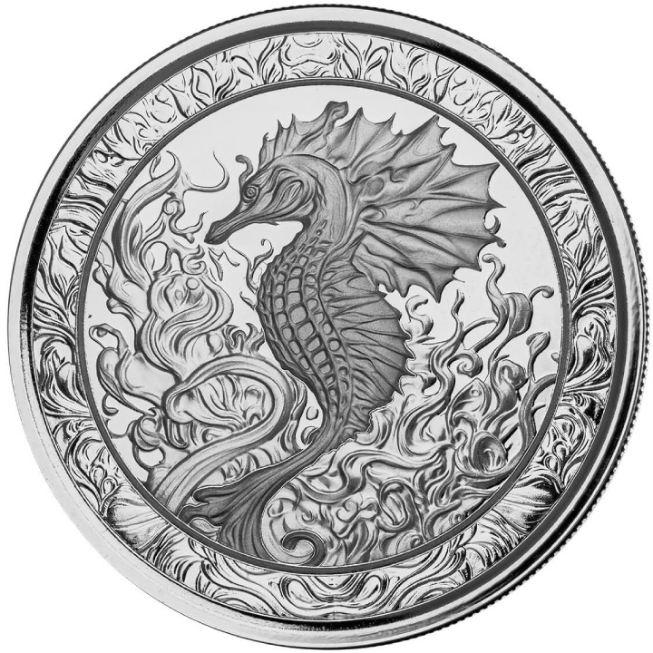 Samoa: Seahorse 1 oz Silber 2023 Prooflike Coin