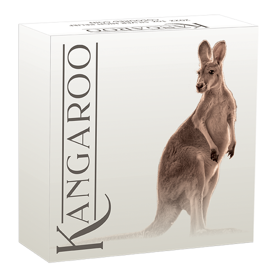 Australijski Kangur kolorowany 1 uncja Srebra 2022 Proof High Relief
