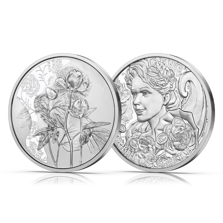 La peonia 10 euro argento 2024