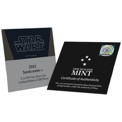 Niue: Star Wars - Sandcrawler kolorowany 5 uncji Srebra 2022 Proof