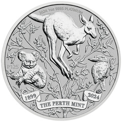 Perth Mint 125. évforduló 1 uncia platina 2024