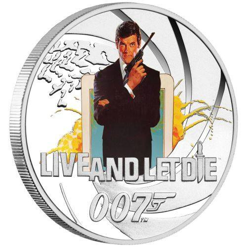 Tuvalu: Live and Let Die coloured 1/2 oz Silber 2021 Proof