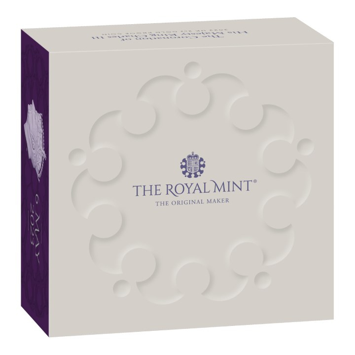 L'incoronazione di Sua Maestà Re Carlo III 2 once d'oro 2023 Proof