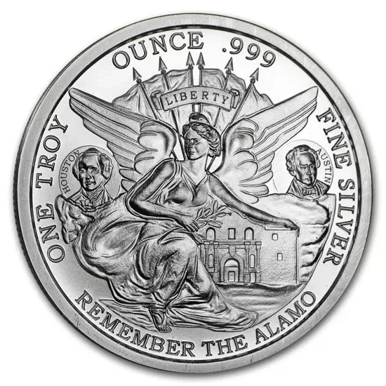 Batalla del Álamo Ronda de Plata 1 oz