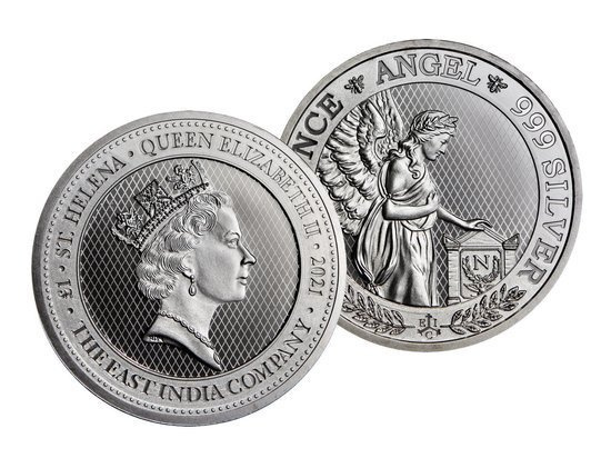St. Helena Napoleon Angel 1 oz Silber 2021
