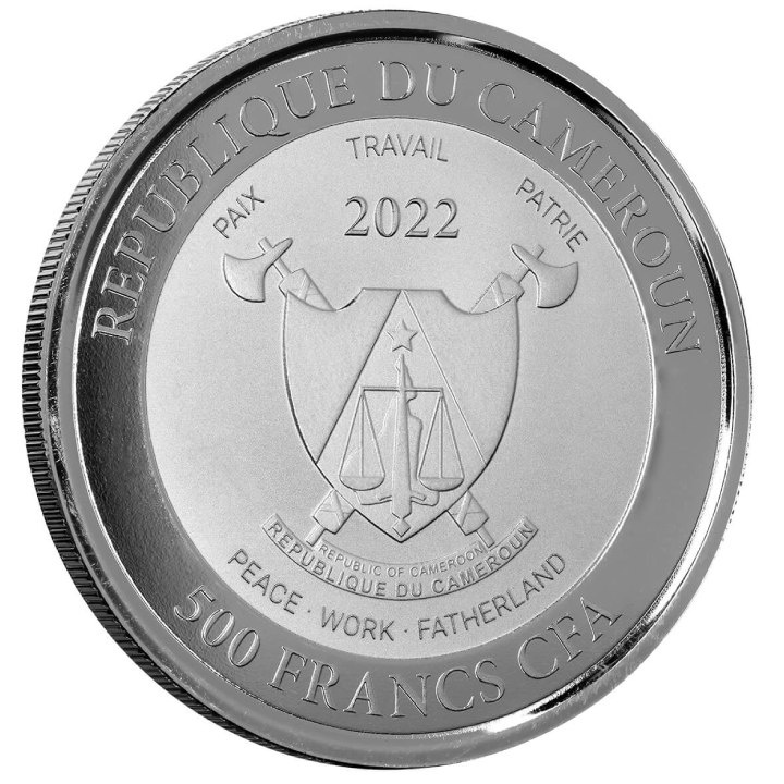 Cameroon: Mandrill 1 oz Silber 2022