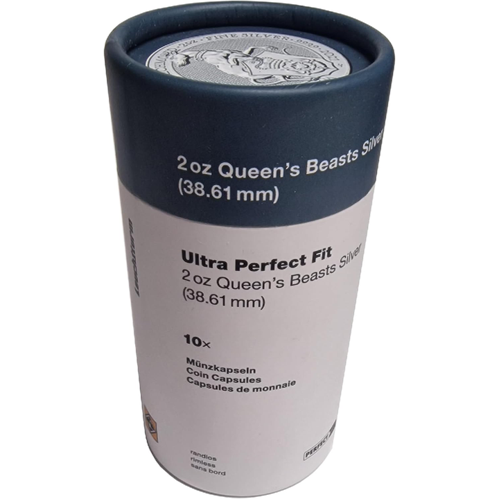 Leuchtturm - Capsulă din plastic The Queen's Beasts / The Royal Tudor Beasts 2 oz Argint Ultra Perfect Fit (10 bucăți)