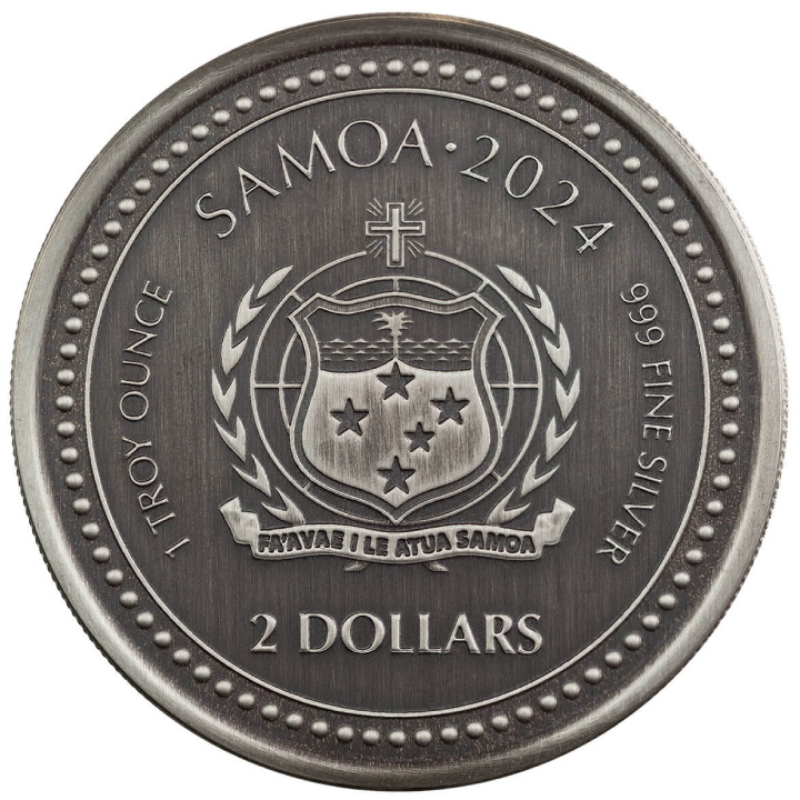 Samoa: The Creator 1 uncja Srebra 2024 Antiqued Coin