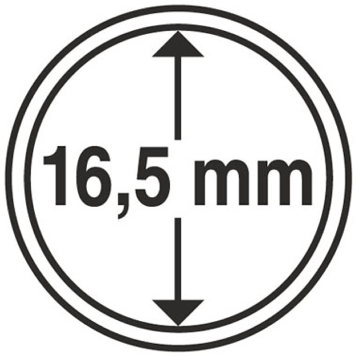 Leuchtturm - Capsule en plastique pour pièce de monnaie 16,5 mm 100 pièces