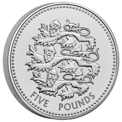 Pride of England 5 lire cupronichel 2023