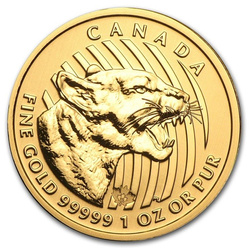 Call of the Wild: Growling Cougar 1 oz Gold
