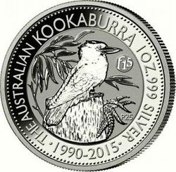 Kookaburra 1 uncia ezüst 2015 Privy F15