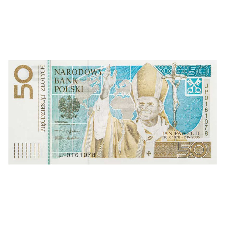 Banconota NBP Giovanni Paolo II 2006 50 zł