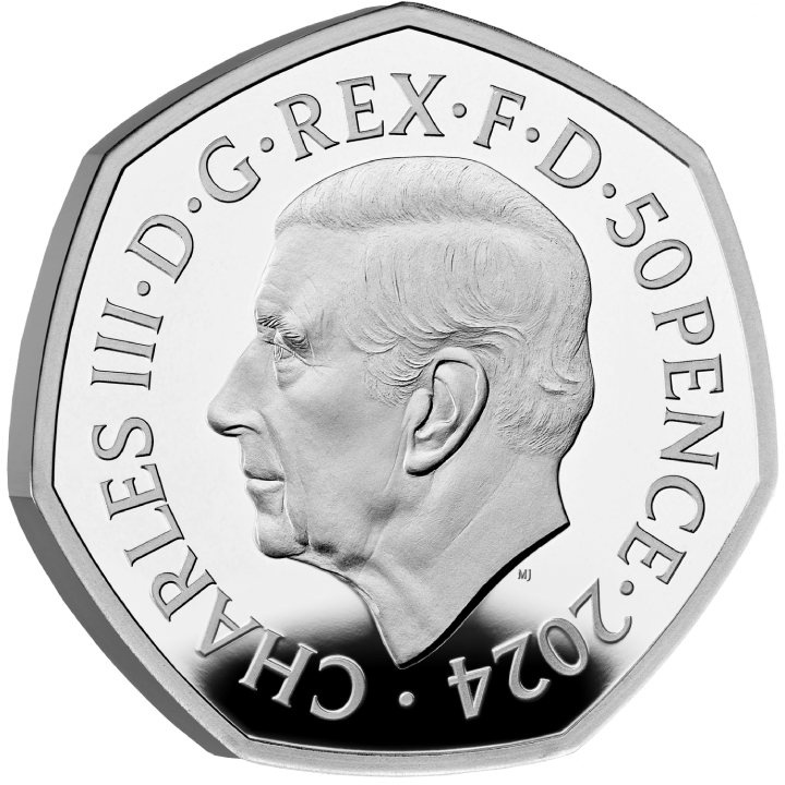 Dinoszauruszok: Ikonikus példányok – Diplodocus 50 pence ezüst 2024 Proof