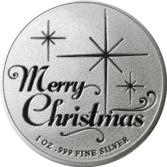 Twas The Night Before Christmas 1 oz Plata Redonda