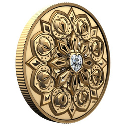 Canada: Purely Brilliant Collection - De Beers Ideal Heart $200 Gold 2023 Proof Ultra High Relief