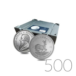 Krugerrand 1 oz Silver 2021 Investment Sets 500 Pc.