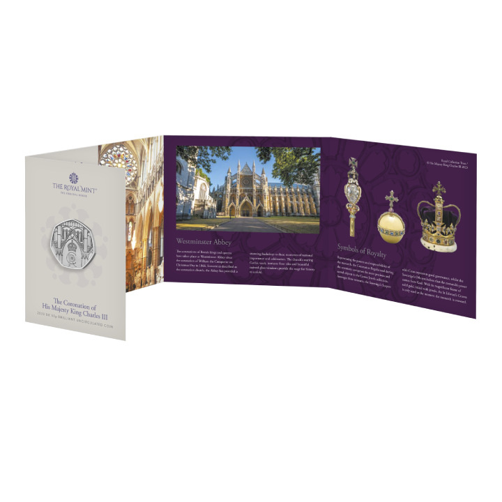 Încoronarea Majestății Sale Regele Charles al III-lea 50 pence Cupronichel 2023