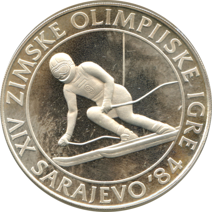 Set di 15 monete d'argento Jugoslavia: Olimpiadi invernali di Sarajevo 1984 Proof