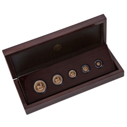 5 darabos arany Krugerrand érme szett 2024 Proof