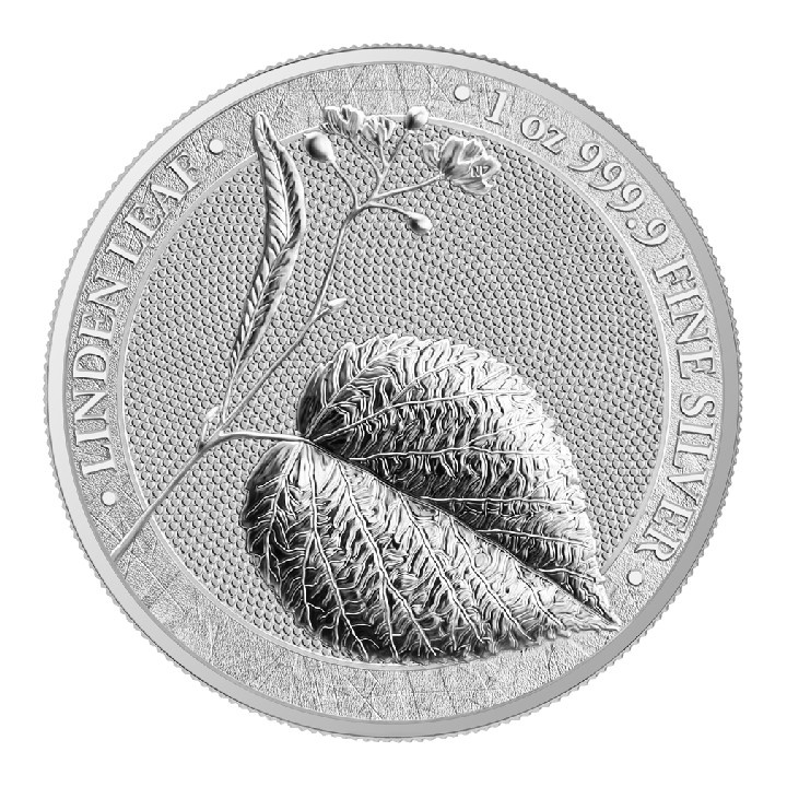 Linden Leaf 1 unce stříbra 2022