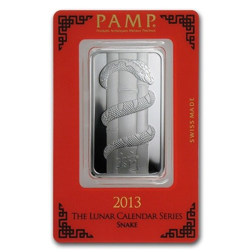 1 oz Bar Silver Lunar Year of the Snake