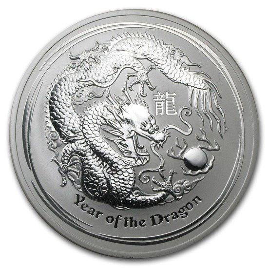 Lunar II: Rok Smoka 10 uncji Srebra 2012