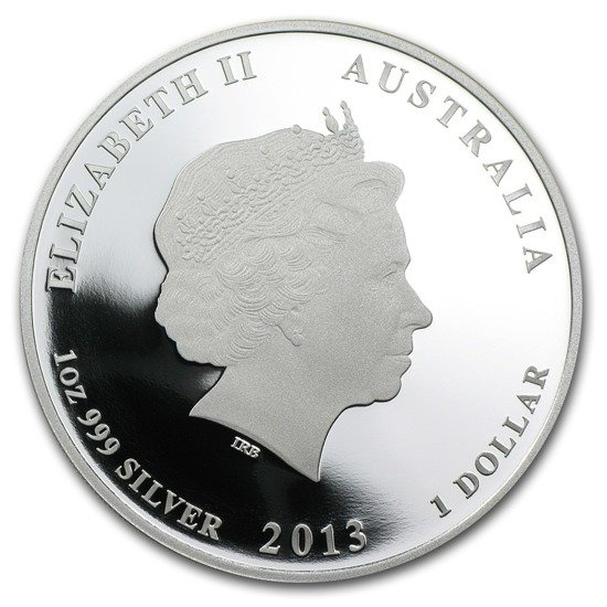 Lunar II: Kígyó éve 1 uncia ezüst Proof 2013