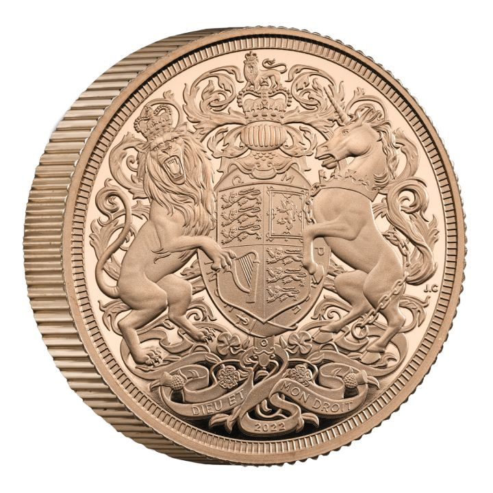 Velká Británie: Memorial Sovereign 2022 Proof Piedfort