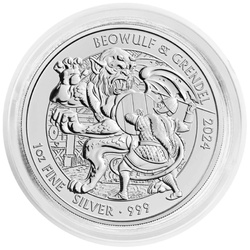 Mythes et légendes : Beowulf et Grendel 1 once d'argent 2024