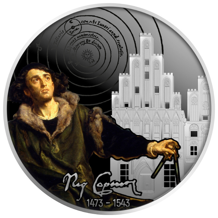 Cameroun : Nicolas Copernic coloré Argent 2023 Proof