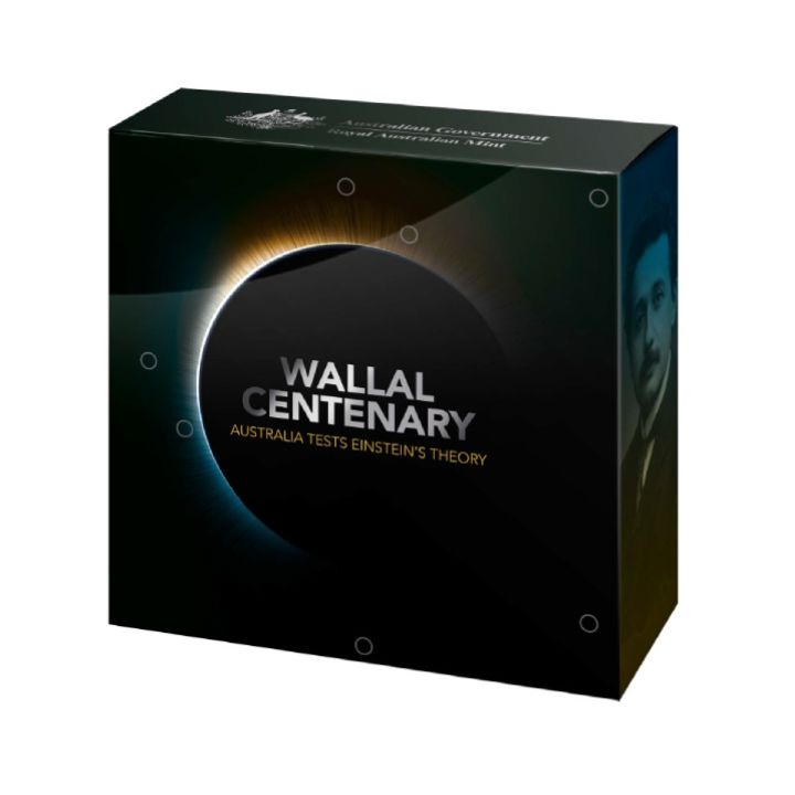 Wallal centenárium - Ausztrália teszteli Einstein elméletét 1 uncia ezüst 2022 proof domború érme