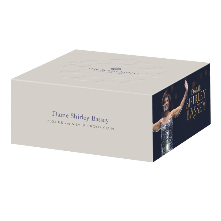 Dame Shirley Bassey 2 oz Plata 2023 Proof