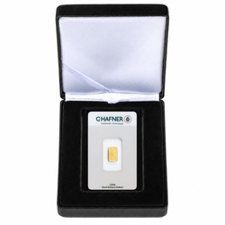 Lingote de oro de 2 g C.Hafner en estuche – set de regalo