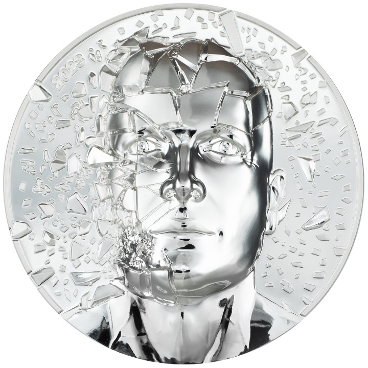 Isole Cook: Silver Burst “3.0” 3 once d'argento 2023 Proof Ultra Alto Rilievo