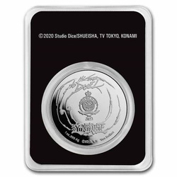Niue: Yu-Gi-Oh! - 25. rocznica 1 uncja Srebra 2022 Prooflike (Slab)