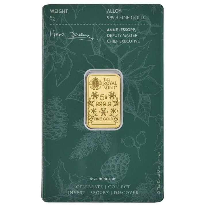 Sztabka Christmas Tree 5 gramów Złota 