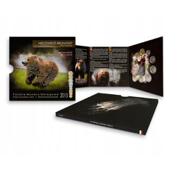 Monete circolanti polacche “Orso bruno” - set di monete da 1 gr - 5 zł 2015