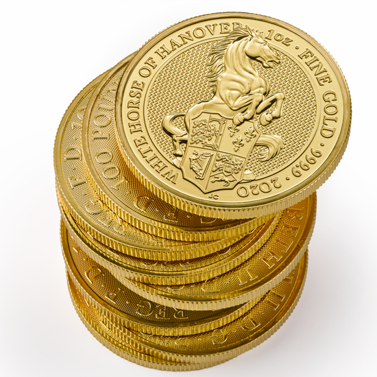 The Queen’s Beasts 2020: The White Horse of Hanover 1 oz Gold