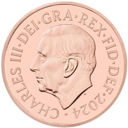 Lote de 8 monedas de cobre Reino Unido Definitive 2024