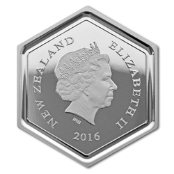 Pszczoła miodna kolorowana 1 uncja Srebra 2016 Proof