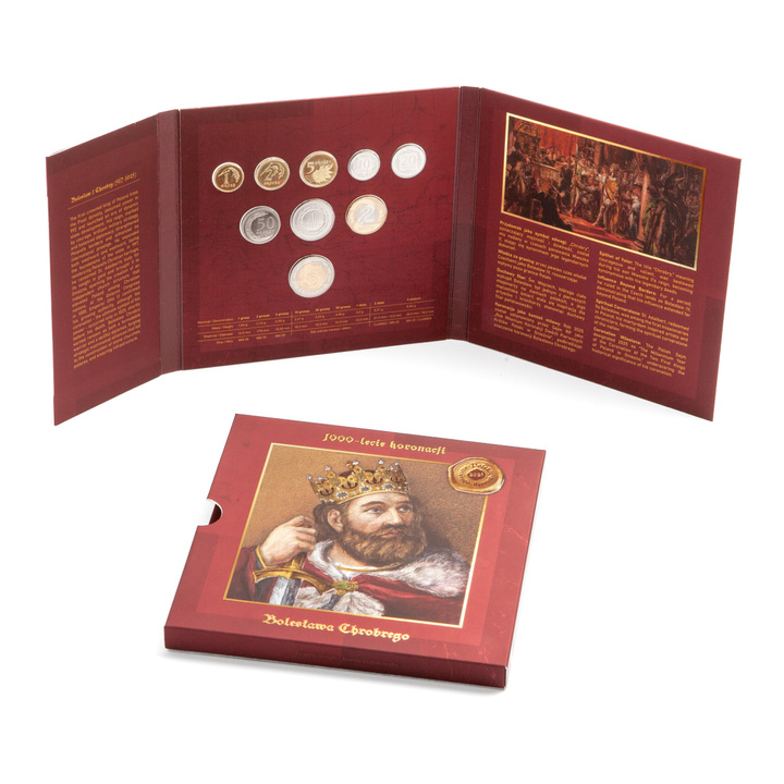 Monedas Circulantes Polacas "Bolesław Chrobry" - set de monedas 1 gr - 5 zł 2025