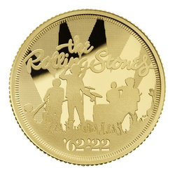 The Rolling Stones 1/4 unce zlata 2022 Proof