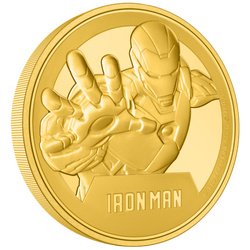 Niue: Marvel – Iron Man 1/4 uncia arany 2024 Proof