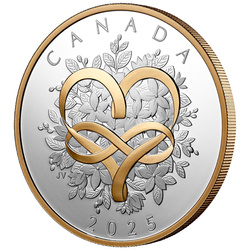 Canada: Celebrate Love $20 pozłacany Srebro 2025 Proof 