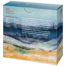 RAM: Kangaroo Series – Bush Capital 1 Unze Silber 2025 Proof