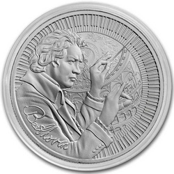 Niue: Icons of Inspiration - William Shakespeare 1 uncja Srebra 2024