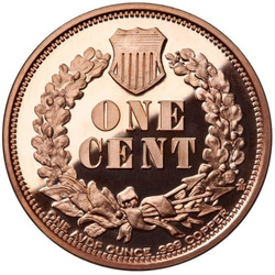 Indián 1877 1 uncia réz