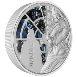 Niue : Star Wars - Dark Vador coloré 3 onces d'argent 2022 Proof